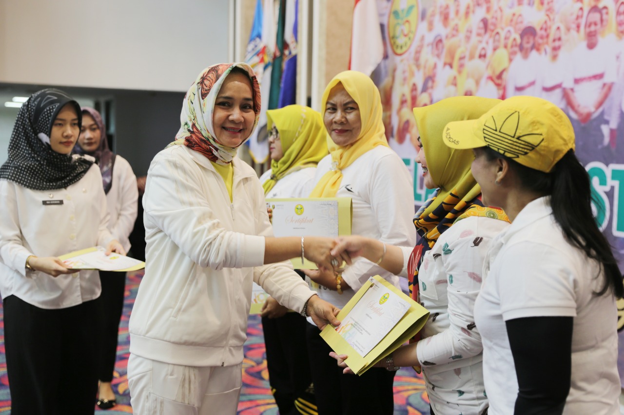 Senam Lampung Berjaya Kian Diminati Masyarakat, Ibu Riana Arinal Buka Pelatihan untuk Instruktur Senam se-Provinsi Lampung
